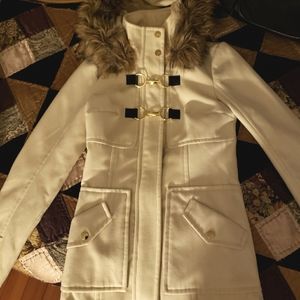 Guess cream jacket, size small women's